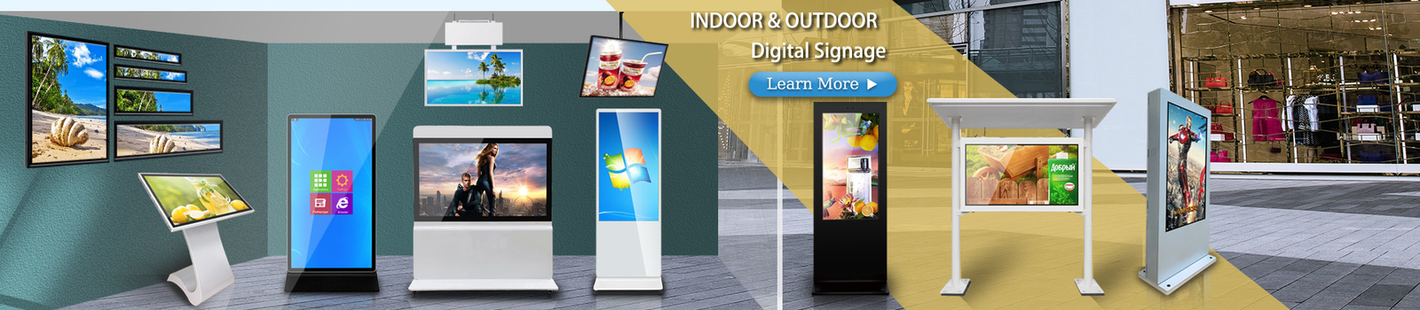 Υπαίθριο ψηφιακό σύστημα σηματοδότησης LCD
