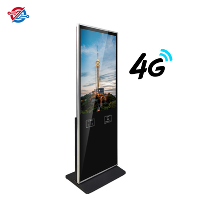 4G πάτωμα σύνδεσης δικτύων που στέκεται την επίδειξη διαφήμισης LCD για εμπορική 43 ίντσα