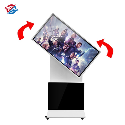 55» ψηφιακό σύστημα σηματοδότησης οθόνης στα καταστήματα ή έκθεση με τις κινητές ρόδες