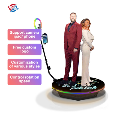 Phone App 360 Photo Booth Platform Αυτόματη προώθηση σχέσης Περιστρεφόμενος περιστρεφόμενος