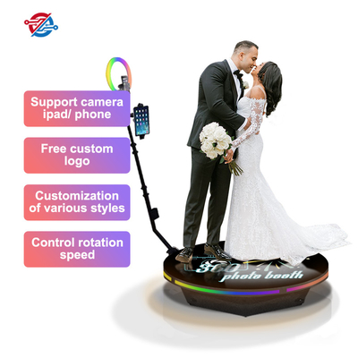 Automatic Rotating Spinner 360 Photo Booth Platform for Wedding Promote Relationship