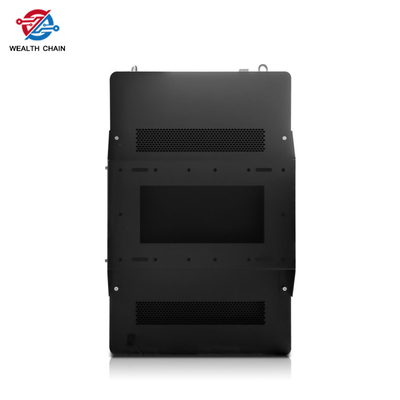 Ο κάθετος τοίχος τοποθέτησε το υπαίθριο ψηφιακό σύστημα σηματοδότησης LCD μαύροι τυποποιημένοι ανεμιστήρες 43 ιντσών -10° σε 55°