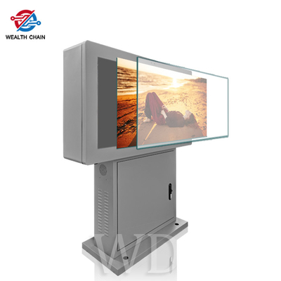 Γκρίζο υπαίθριο ψηφιακό ψήφισμα 9/16 περίπτερων 1080P 4K συστημάτων σηματοδότησης επίδειξη LCD