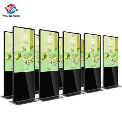AC100- 240V βαθμολογούν ένα πάτωμα που στέκεται το ψηφιακό σύστημα σηματοδότησης LCD για την εφαρμογή μάρκετινγκ